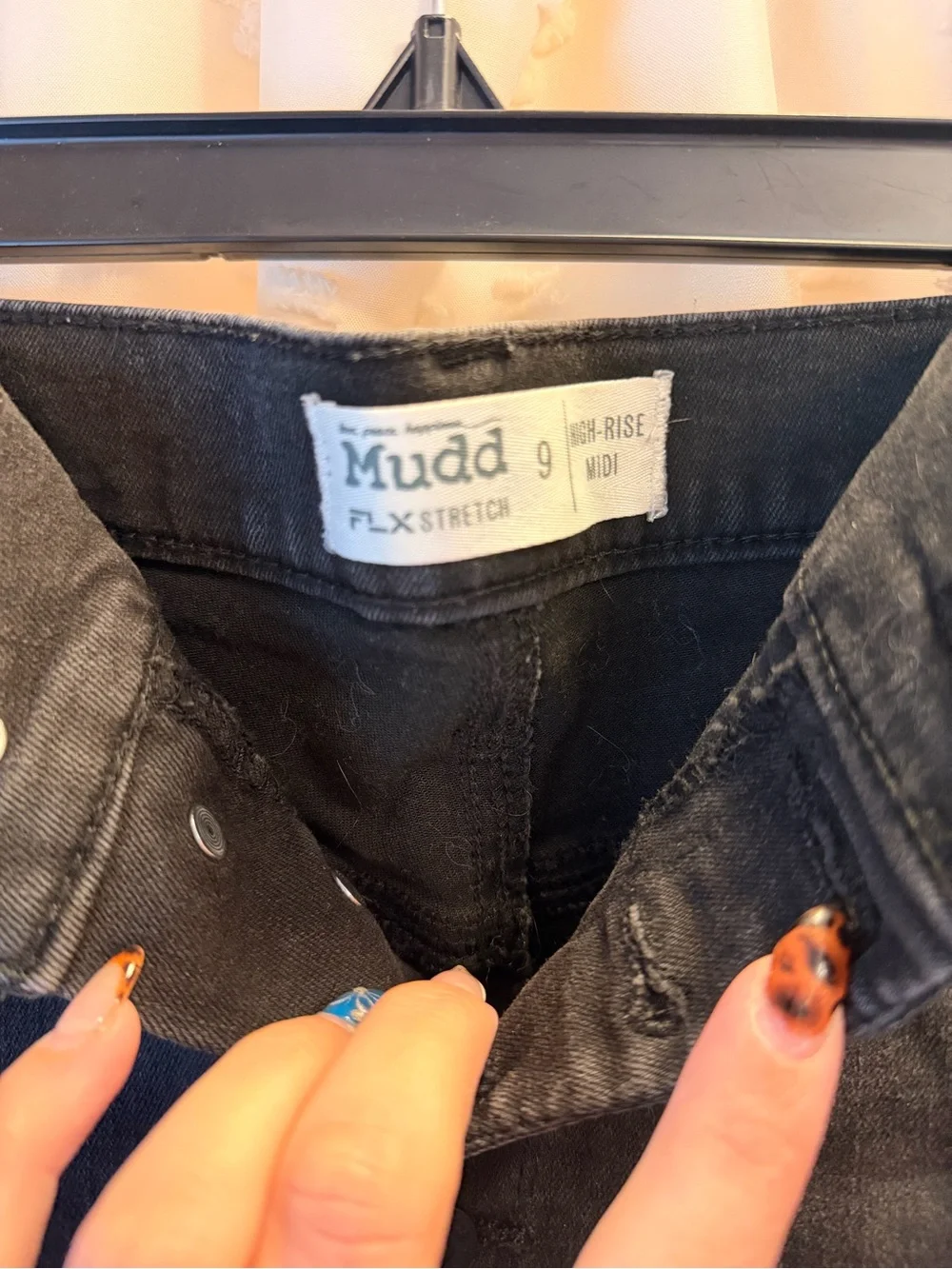 Mudd Distressed Black Denim Jean Shorts